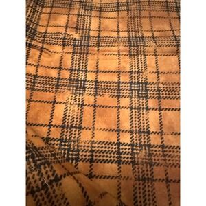 Maywood Studio Woolies Bonnie Sullivan Cotton‎ Flannel Fabric Plaid Brown Black